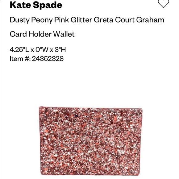 Kate Spade NWT Greta court peony cardholder - Picture 2 of 13